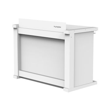 ProX XF-HUMPTER B3 WH B3 Quick Folding DJ Controller Turntable CD-J Facade Table Workstation by Humpter - White Finish