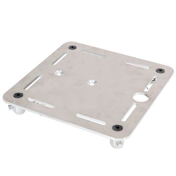 ProX XT-BP12A 12" x 12" F34 8mm Aluminum Top Plate with Slots and Mounting Holes for Totems