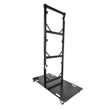 ProX XT-GRU-PKGX3 BLK Truss Modular 3X Rapid U Grid Trio Package for Lighting - Moving Heads with Rolling Aluminum Baseplate - Black Finish
