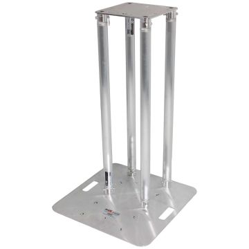 ProX XT-S4X328TOTEM 3.28 FT Totem Package Includes a 12" Top Plate 24" Base Plate and Four 1M F31 Tubes with White Scrim Cover