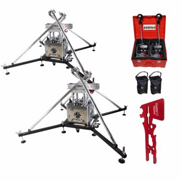 ProX XTP-GSBPACK164 Ground Support Truss Tower Stage Roofing Systems Dual Package with Manual Chain Stage Hoists
