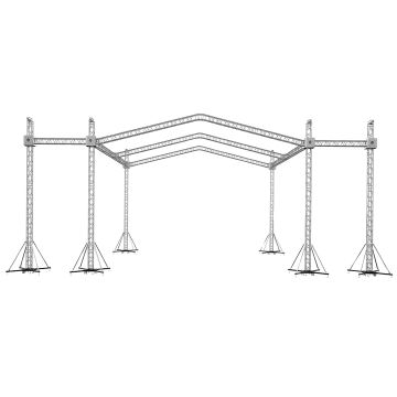 ProX XTP-GSBPACK3 Truss Tower Stage Roofing System with 32x 9.84ft Square Segments Display Truss Package