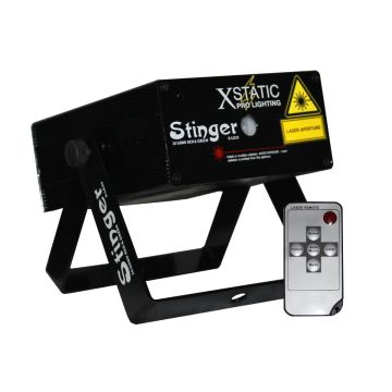 ProX X-LG20 STINGER 5 mW Class 3R Professional Red & Green Dual Color Animation Laser Effect Light