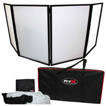 ProX XF-4X3048B Black Aluminum 4 Panel Scrim Facade Package