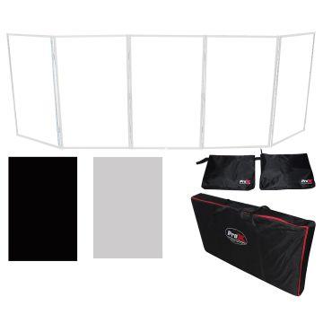 ProX XF-5X3048W White Aluminum 5 Panel Scrim Facade Frontboard Package