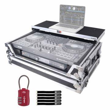 ProX Red Pioneer DDJ-SX2 Case with LED Kit & Lock | IDJNOW