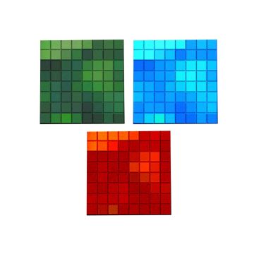 Twinkly TWQ064STW-03-BAD Extension 3 Square Blocks 64 RGB Pixels 20x20 cm, IP20-Rated