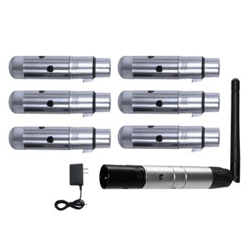 Blizzard Lighting wiCICLE XMIT & Skywire Wireless DMX Transmitter & (6) Receivers Package