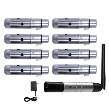 Blizzard Lighting wiCICLE XMIT & Skywire Wireless DMX Transmitter & (8) Receivers Package