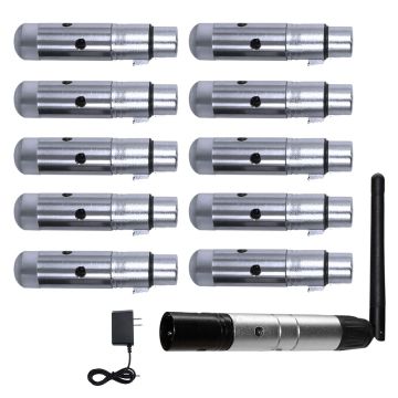Blizzard Lighting wiCICLE XMIT & Skywire Wireless DMX Transmitter & (10) Receivers Package