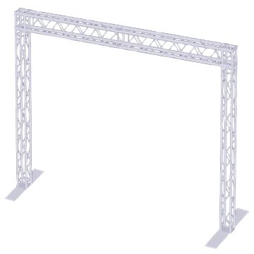 XT-SQ820 8.20FT (2.50m) Square Truss Segments with 2 Way 90 Degree Square Truss Corner Blocks Truss Display System Package