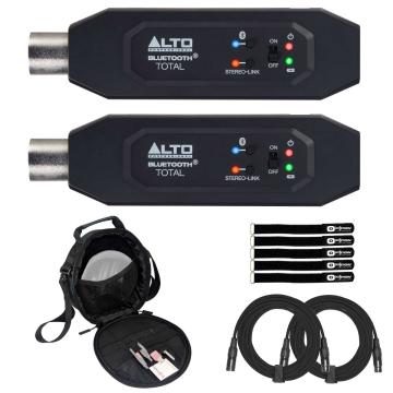 (2) Alto Professional Bluetooth Total MKII Bluetooth Audio Adapters with Carry Case Package