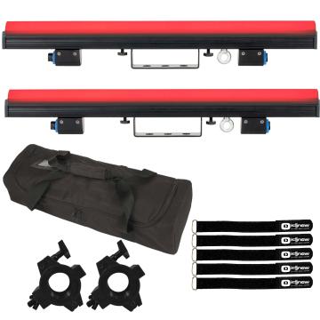 (2) ADJ Pixie Strip 30 Indoor 0.5 Meter LED Pixel Strips with Carry Case Package