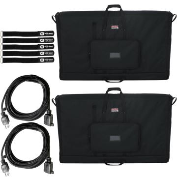 (2) Gator Cases G-LCD-TOTE50 50" Padded LCD / LED Panel Transport Bags