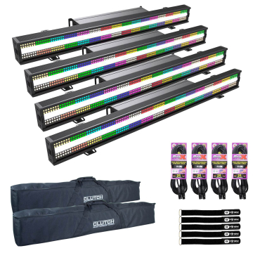 ADJ Jolt Bar FX2 IP20 RGBCW LED Linear Fixture 4-Pack with Bags Package