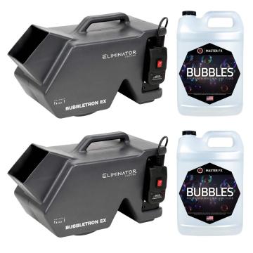Eliminator Lighting BUBBLETRON EX High Output Bubble Machine Duo Package