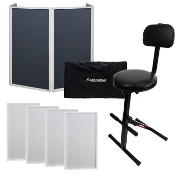 ProX XF-5X3048S 5 Panel DJ Facade (silver) | IDJNOW