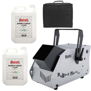 Antari B-100XT Double Bubble Wheel Bubble Machine with 4-Liter Bottles of Bubble Liquid Package