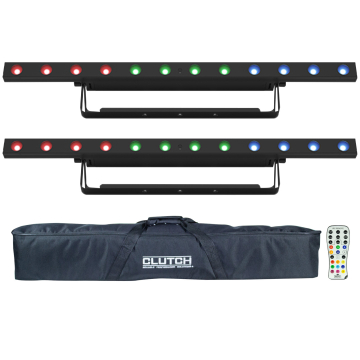 Chauvet DJ COLORband Q3BT ILS Quad-Color Bluetooth Linear Wash Light with Carry Case & Remote Package