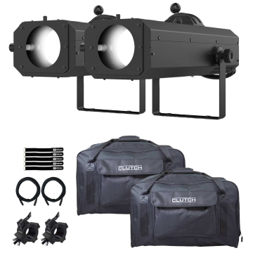 Chauvet DJ Followspot 200ST Portable LED Followspot Light 2-Pack with Bags Package