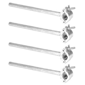 (4) Global Truss Clamp Posts Heavy Duty Clamps with 18" Long Posts for 50mm Tubing