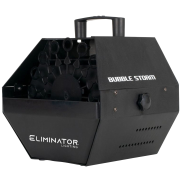 Eliminator Lighting Bubble Storm Black Bubble Machine