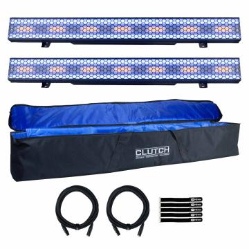 Eliminator Lighting Elektron Bar FX 1M Strobe & Blinder Retro Bar Effect 2-Pack with Bag Package
