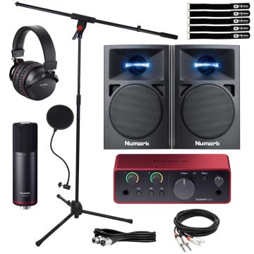 Focusrite Scarlett Solo 4G Interface Home Recording Package | IDJNOW