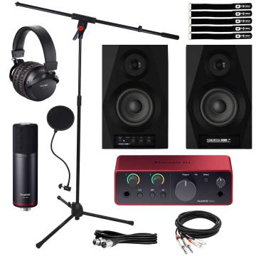 Focusrite Scarlett Solo 4G Interface Home Recording Package | IDJNOW