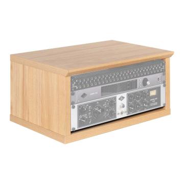 Gator Cases GFW-ELITERK-4U-MPL Elite Furniture Series 4U Desktop Studio Rack in Natural Maple Matte Finish