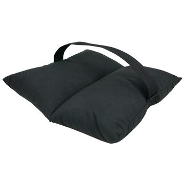 Global Truss GT-SB35 35 lb Black Canvas Sandbag for Truss, Lighting Stands, or Ground Support