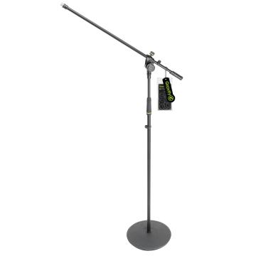 Gravity Stands MS 2321 B Microphone Stand with Round Base and 2-Point Adjustment Boom