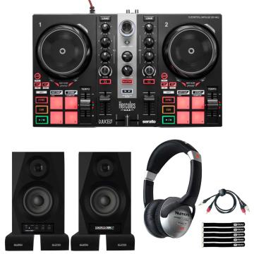 Numark DJ2GO2 Touch with PartyBox Rave8 Speakers | IDJNOW