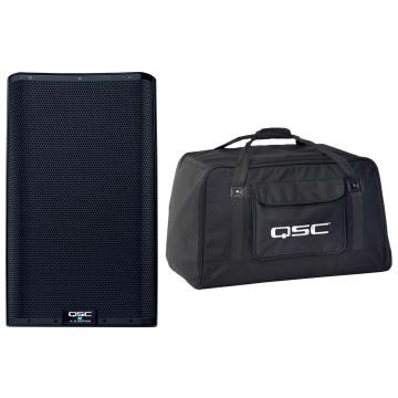 QSC K12.2 K2 Series Two-Way 2000W Active Speaker with 12" Woofer and Carry Case Package