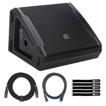 LD Systems MON 12 A G3 12" Powered Coaxial Stage Monitor with Connecting Cables Package