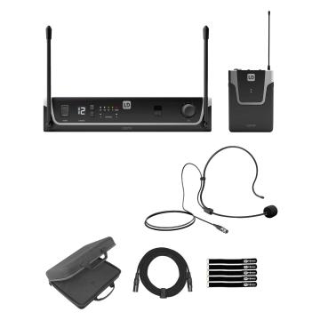 LD Systems U304.7 BPH (USA Version) Wireless Headset Microphone System with Case Package