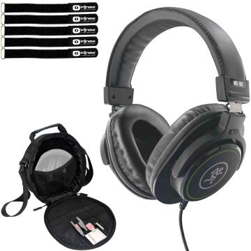 Mackie MC-100 Professional Headphones with Headphone Gear Bag Package