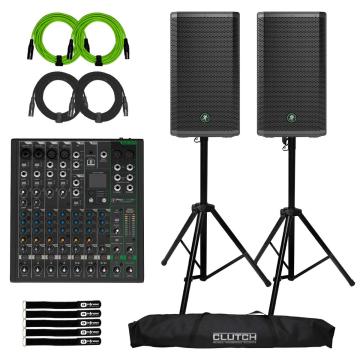Mackie Thrash 212 12" 1300W Powered Loudspeaker with ProFX10v3+ Analog Mixer Package