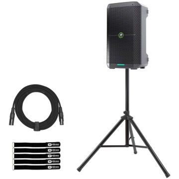 Mackie Thump GO 8" Portable Battery-Powered Loudspeaker with Tripod Speaker Stand Package