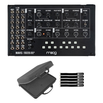 Moog Mavis Analog Synthesizer Kit with Case Package