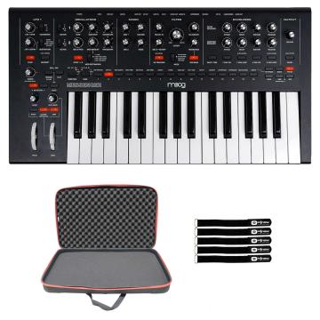 Moog MESSENGER Monophonic Analog Keyboard Synthesizer with Hard-Shell Bag Package