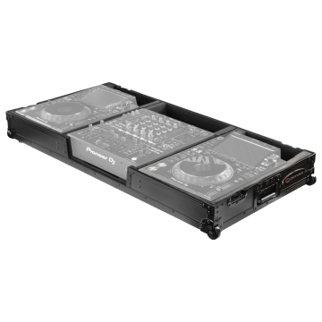 Odyssey FZDJMA9CDJWBL Black Label DJ Coffin Flight Case with Wheels for Pioneer DJM-A9 & CDJ-3000 or Similar Size Gear