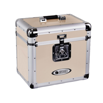 Odyssey KLP1-VINTAGEBEIGE Vintage Series Beige 12" Vinyl Records or LP Case - Holds 70 PCS
