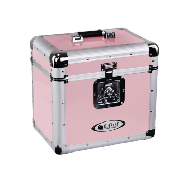 Odyssey KLP1-VINTAGEPINK Vintage Series Pink 12" Vinyl Records or LP Case - Holds 70 PCS