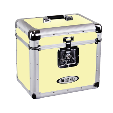 Odyssey KLP1-VINTAGEYELLOW Vintage Series Yellow 12" Vinyl Records or LP Case - Holds 70 PCS
