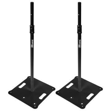 Odyssey LSBP72BLK 72" Tall Black Speaker/Lighting Stands (Pair)