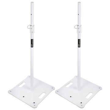 Odyssey LSBP72WHT 72" Tall White Speaker/Lighting Stands (Pair)