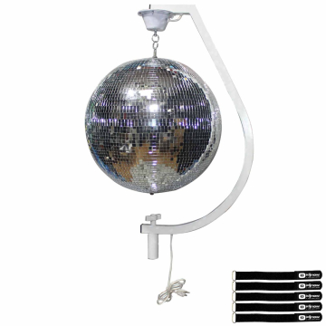 ProX MB-20 20" Polyfoam Mirror Ball with Free-Standing Hook Package