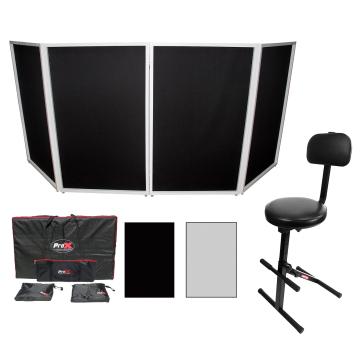 ProX XF-4X3048BMK3 Black 4 Panel Scrim Facade Pack | IDJNOW