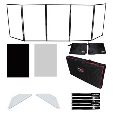ProX XF-5X3048S 5 Panel DJ Facade (silver) | IDJNOW